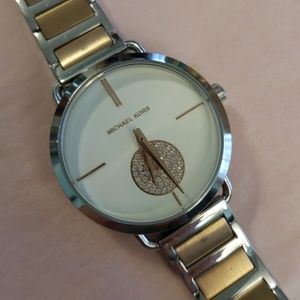 Michael Kors Watch Silver and Rose Gold